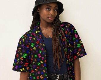 Math Pi Symbols Button Down Shirt, Math Lover Gift, Math Student Teacher Shirt Gift, AOP Streetwear Fashion Shirt, Math Enthusiast Gift