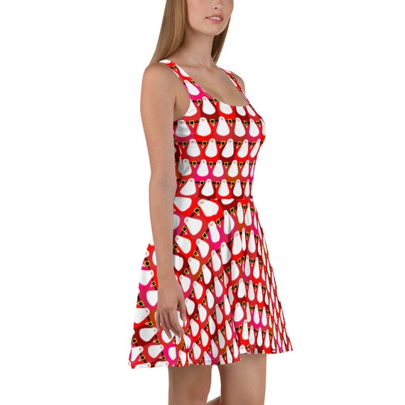 santa claus skater dress No Boundaries Santa Claus Skater Dress, Womens
