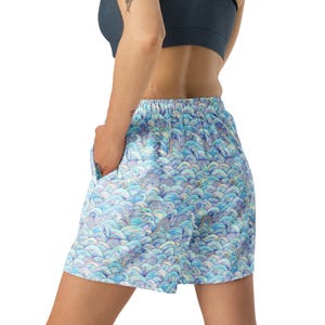 Dragon Printed Athletic Shorts, Fantasy Dragon AOP Gym Workout Shorts, Fitness Running Shorts, Dragon Lovers Gift, Elastic Waist, Plus Size