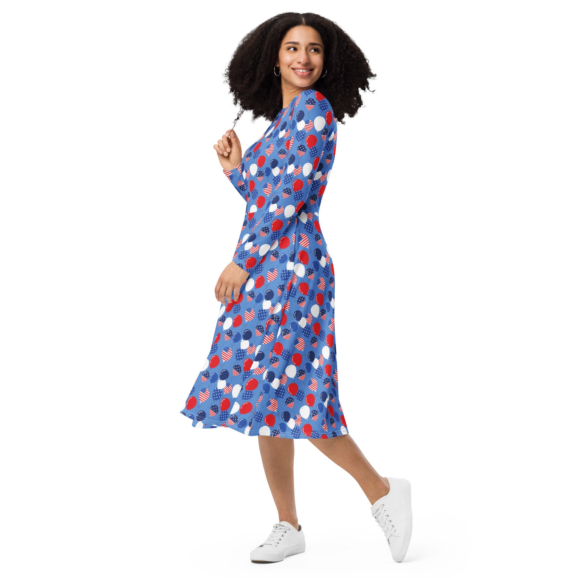 knee length dresses for ladies Girls 4th of July Clothes