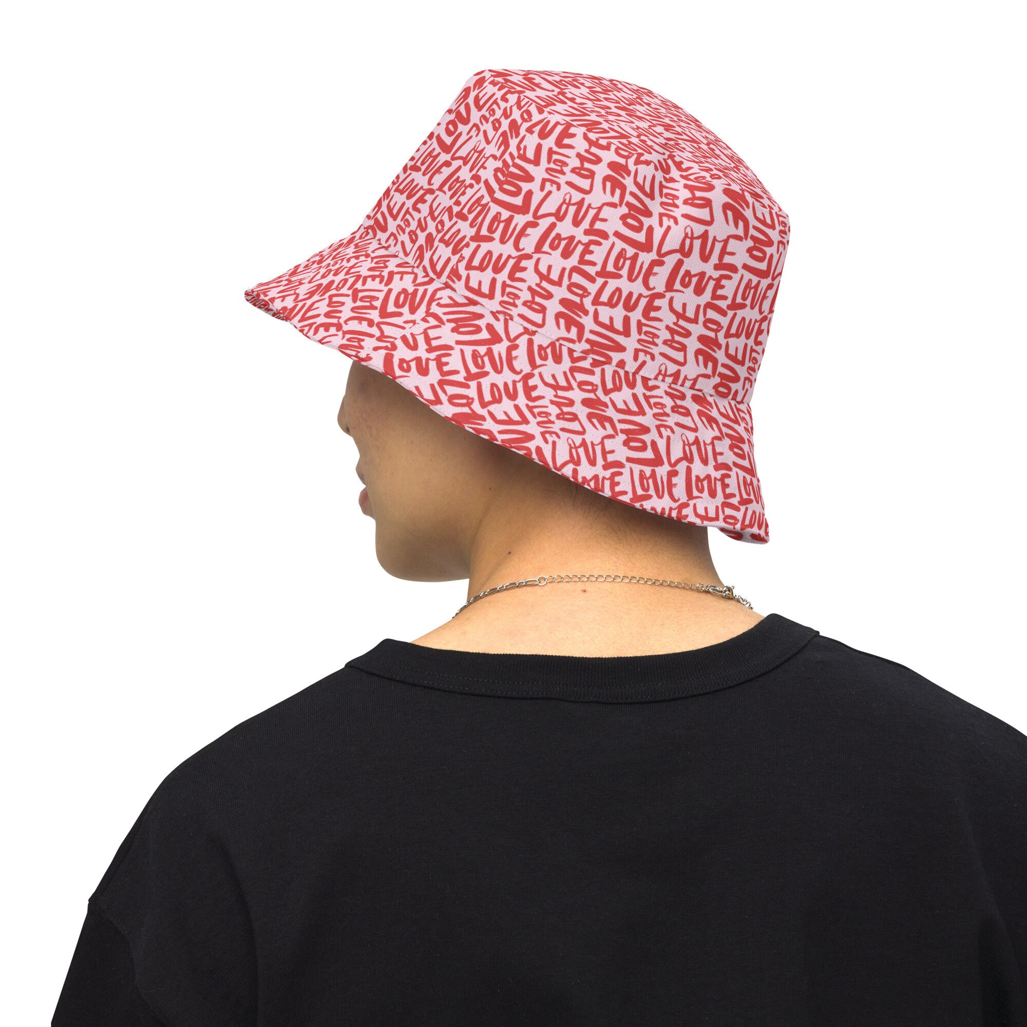Summer of Love Bucket Hat Love Printed Bucket Hat, Valentine main image 3