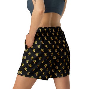 Egypt Eye of Horus Printed Athletic Shorts, All over Print Egyptian Gym Shorts, Casual Workout Fitness Shorts, Elastic Waist, Egypt Gifts