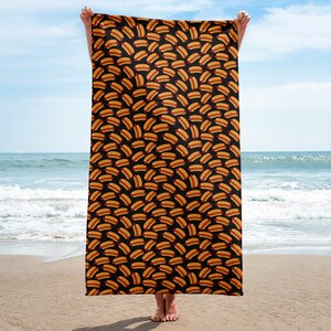 Hot dog beach towel hotsell