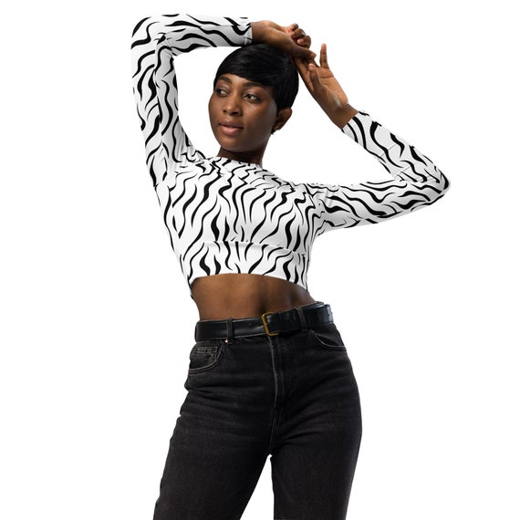 Stylish Zebra Crop Tops Stylish Zebra Crop Tops