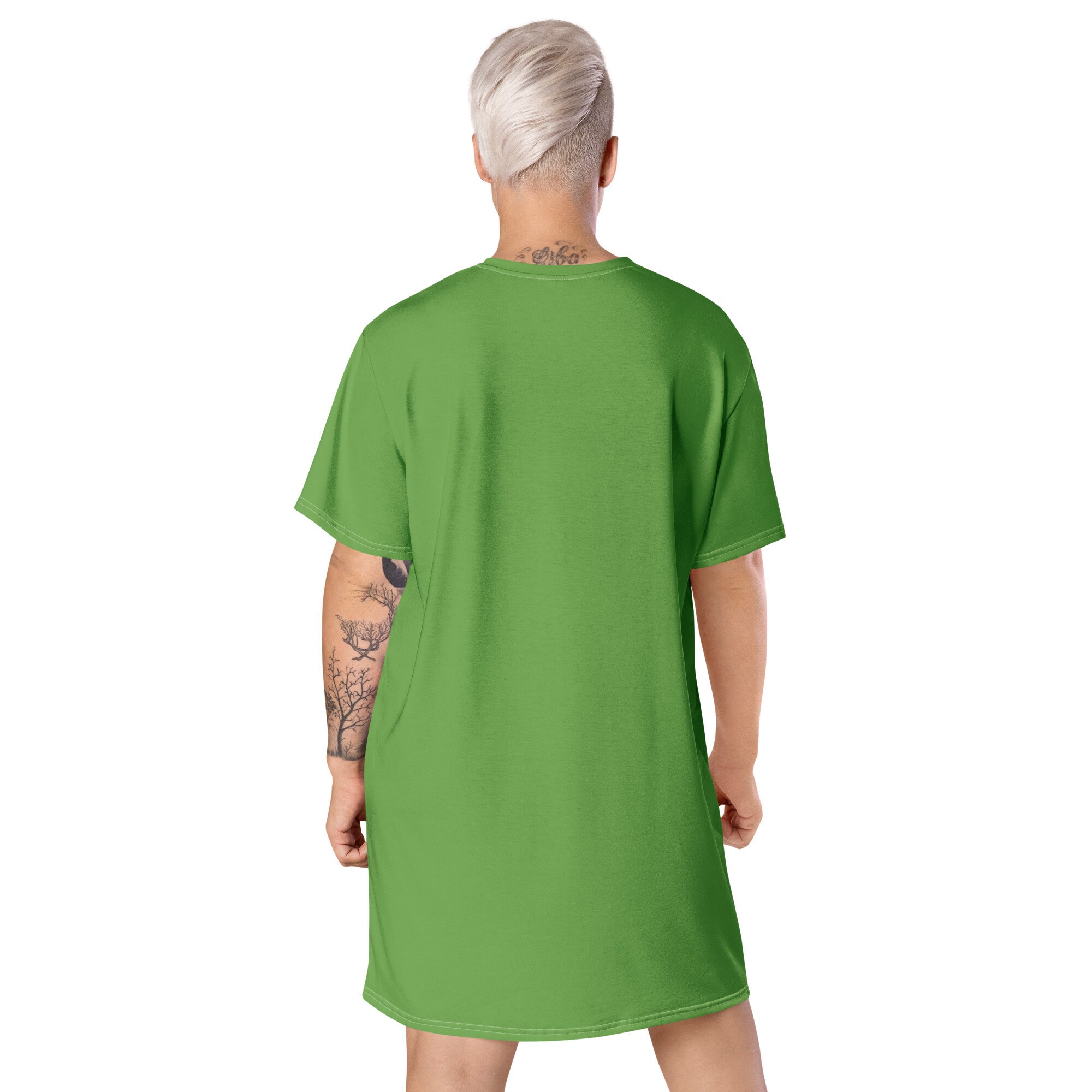 green oversized shirt dress Linen Oversize Shirt Dress Margo Forest Green ❤️ menique