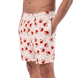 Alphabet Abc's Letters Printed Men Swim Trunks, All Over Print