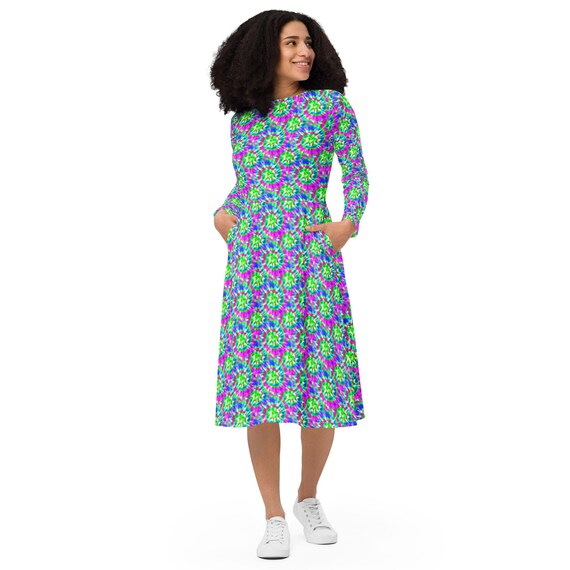 tie dye print midi dress ASOS Design - Chiffon Midi Slip Dress - Women - Polyester - 0 US