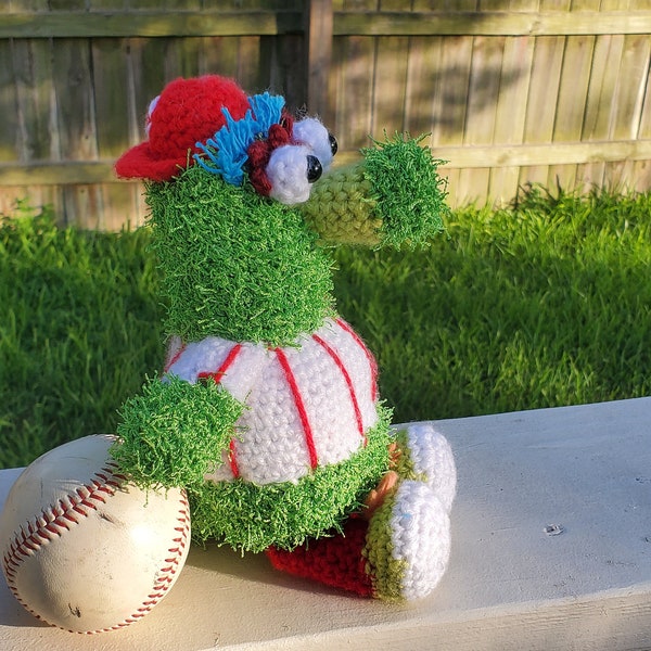 Philadelphia Phillies Phanatic Inspired - Learn How to Crochet Amigurumi