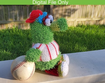 Inspiriert von den Philadelphia Phillies Phanatic – Lerne, wie man Amigurumi häkelt