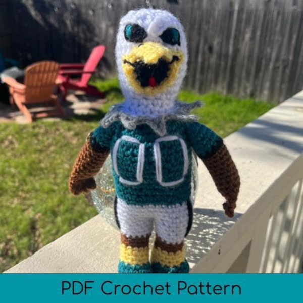 Philadelphia Eagles Swoop Inspired - Learn how to Crochet Amigurumi