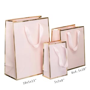 10-pack Pink & Gold Gift Bags | Luxurious Bags | Gift Bags | Christmas Gift Bag | St.Valentines Gifts | Mother's Day Gift Box