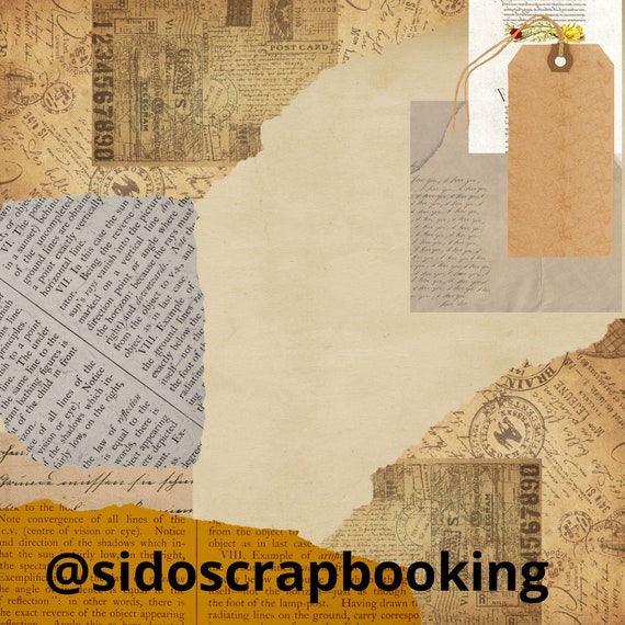 Vintage scrapbook paper deals