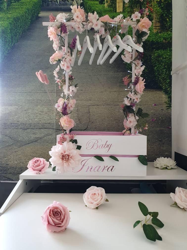 Baby Hamper Crate With Clothing Rail Rail Crate Baby Gifts Etsy UK