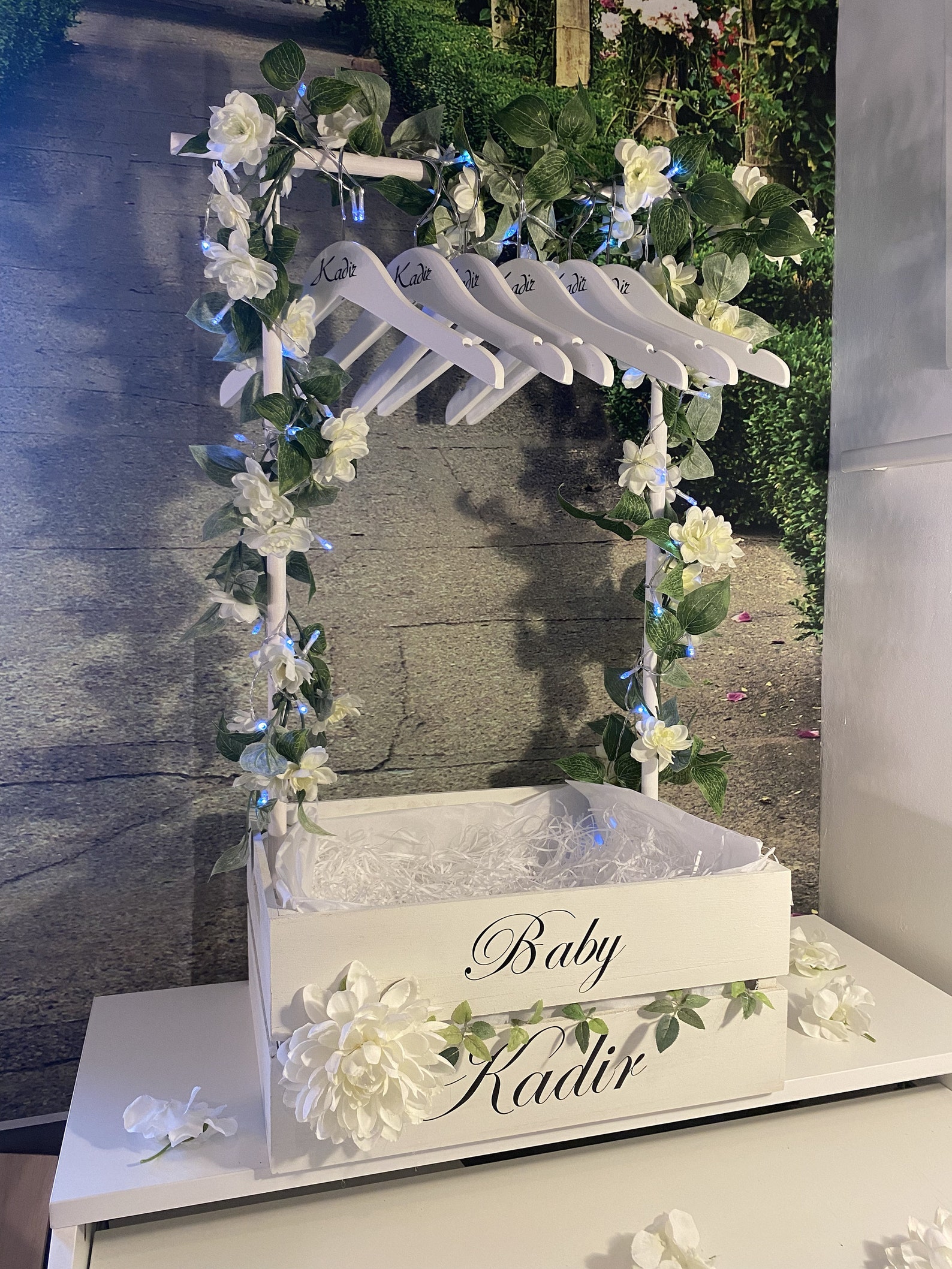 Baby Hamper Crate With Clothing Rail Rail Crate Baby Gifts Etsy UK