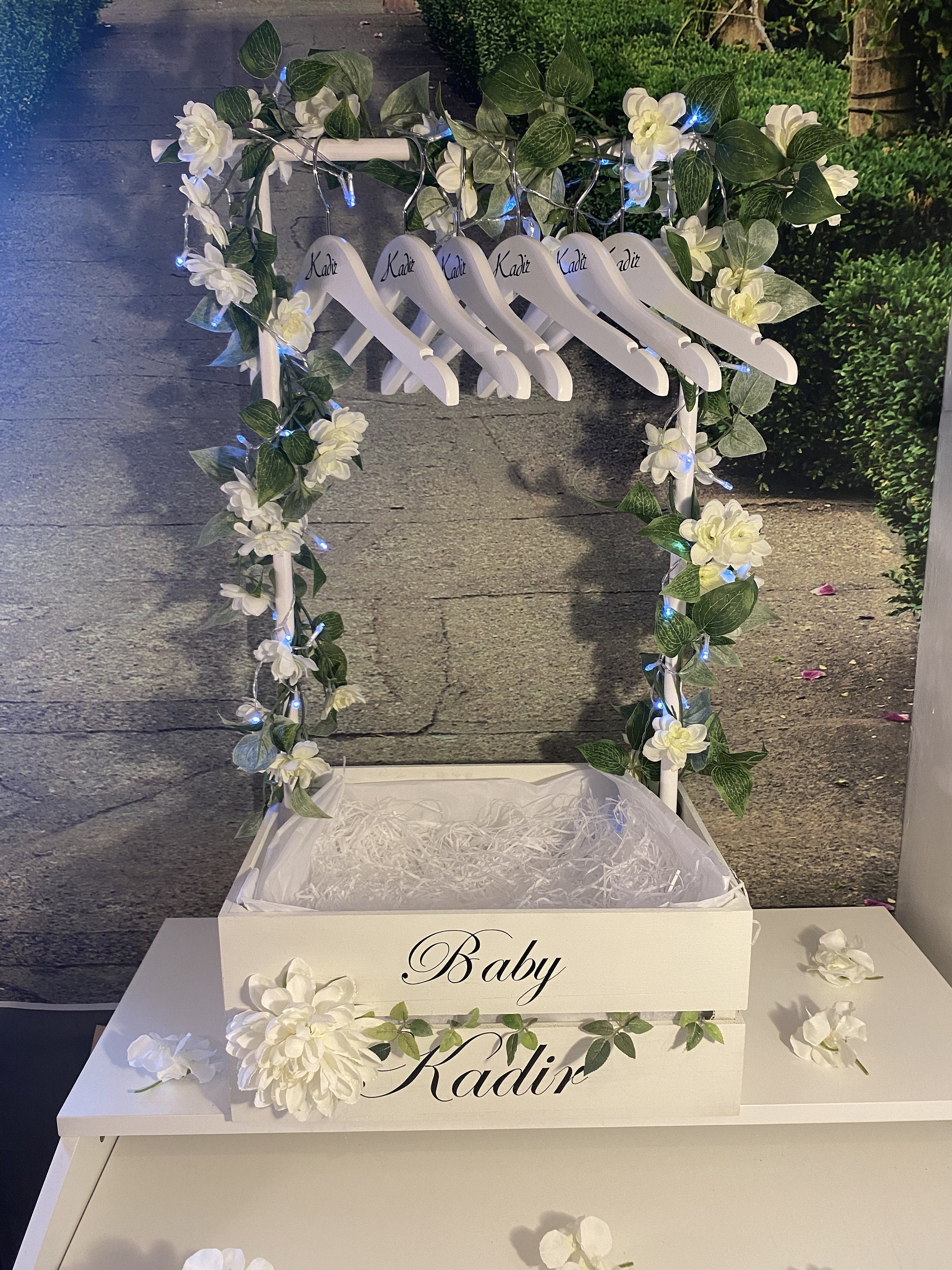 Baby Hamper Crate With Clothing Rail Rail Crate Baby Gifts Etsy UK