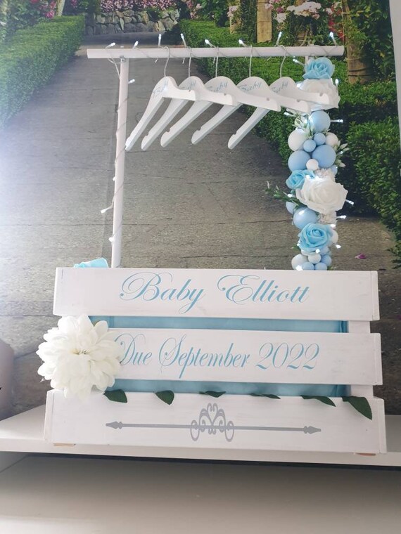 Large Baby Hamper Crate With Clothing Rail Rail Crate Baby Etsy UK