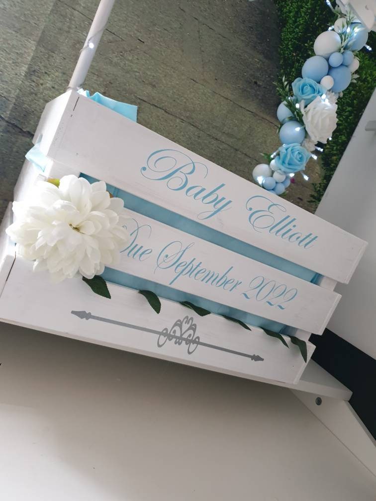 Large Baby Hamper Crate With Clothing Rail Rail Crate Baby Etsy UK