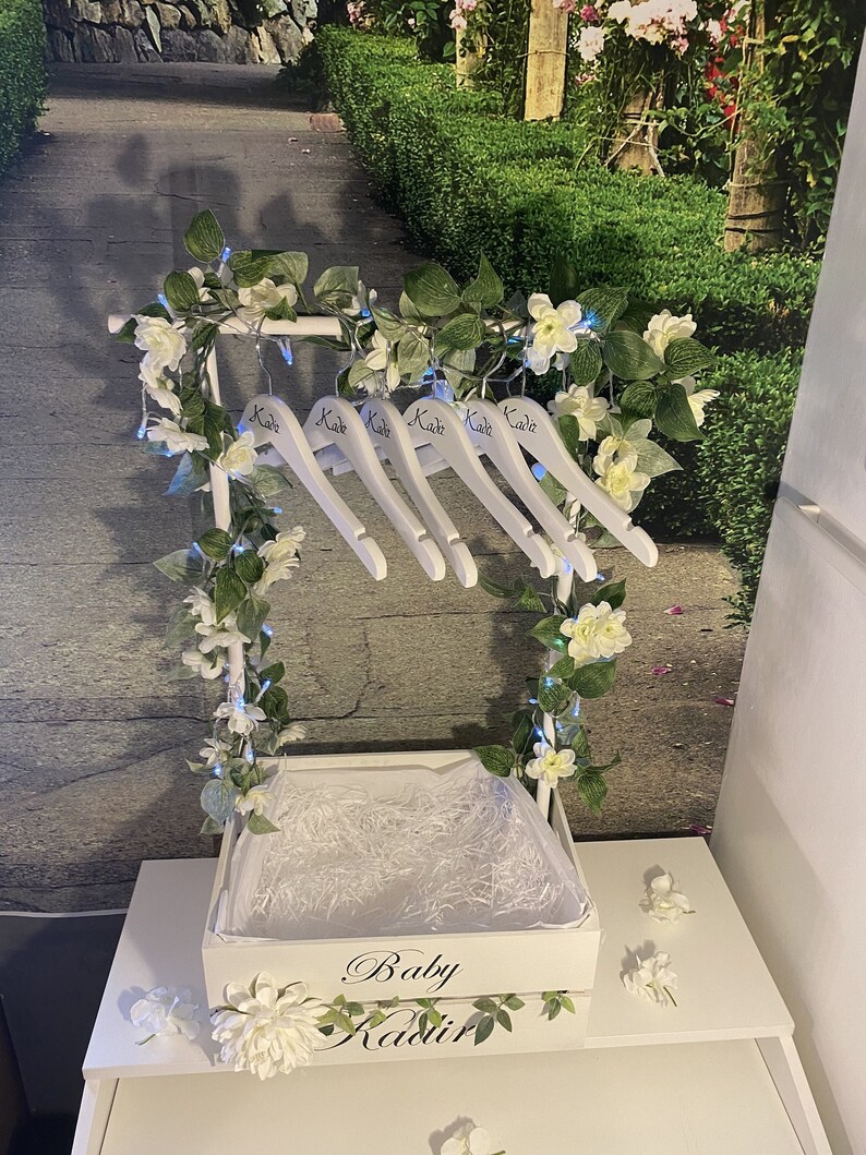 Baby Hamper Crate With Clothing Rail Rail Crate Baby Gifts Etsy UK