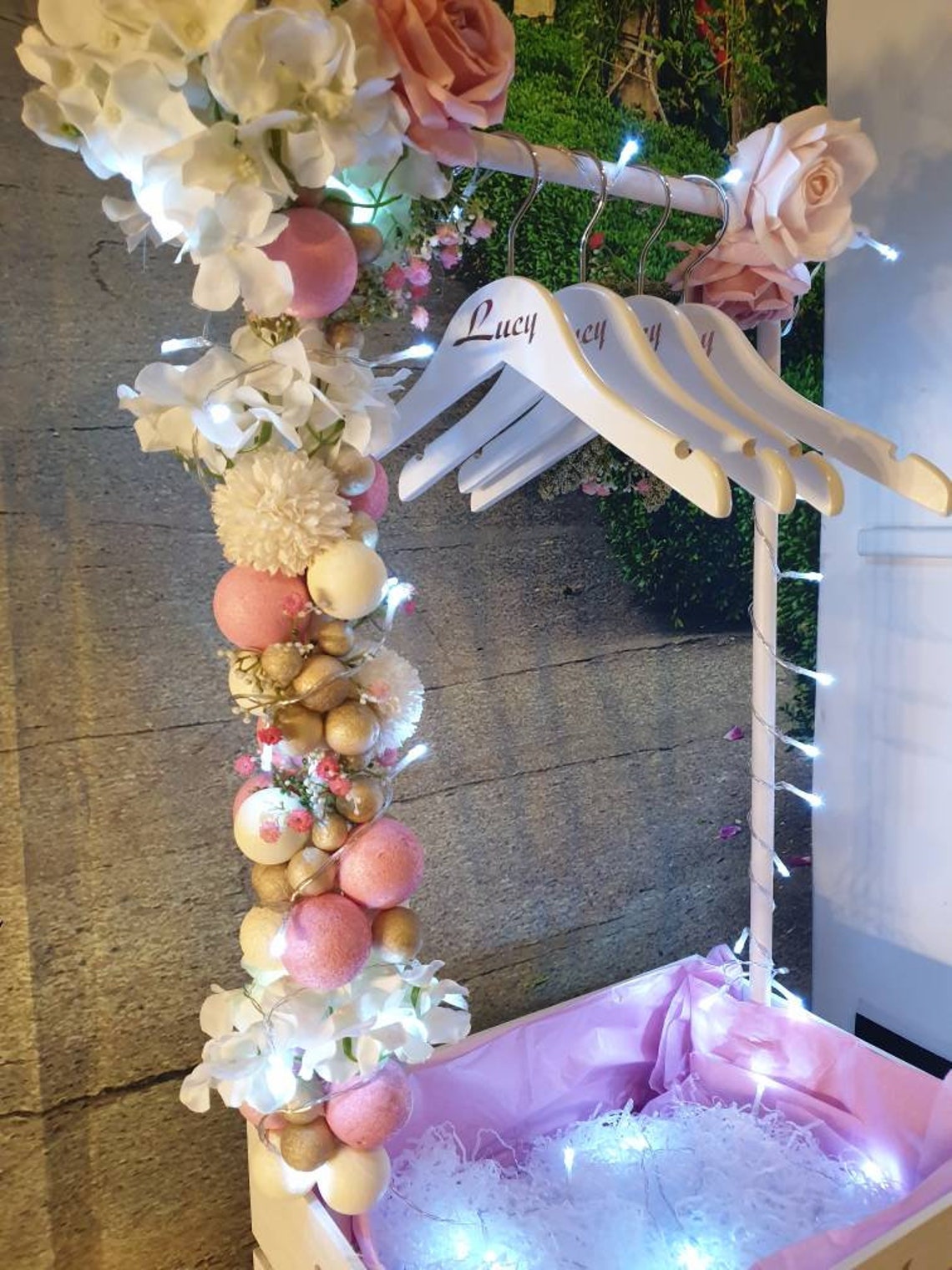 Baby Hamper Crate With Clothing Rail Rail Crate Baby Gifts Etsy UK