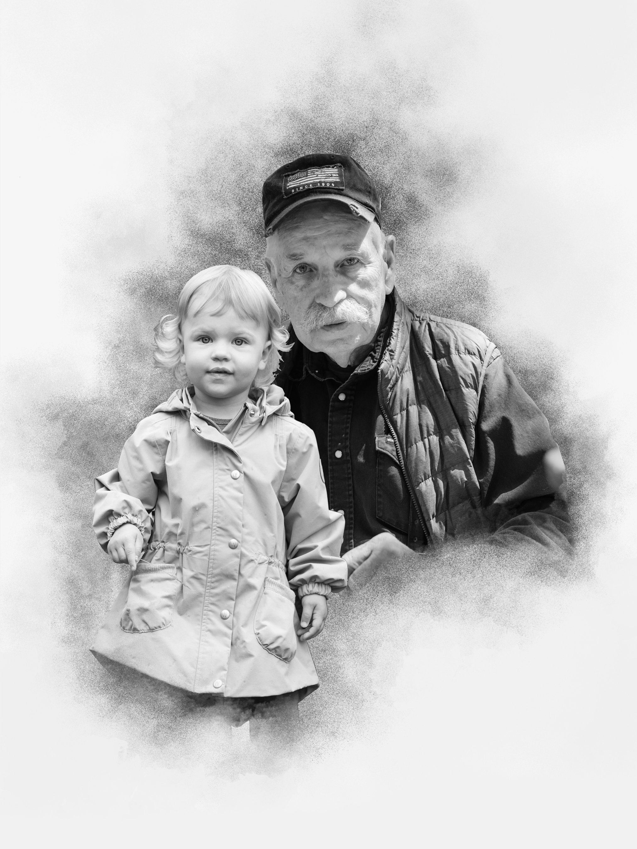 Memorial Gift for Loss of Father Custom Family Portrait Add - Etsy