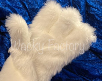 Easter Bunny Professional Mascot Costume Gloves  medium pile