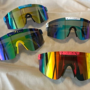 Übergroße Frauen Sonnenbrillen, bunte Sonnenbrillen, Mode-Sonnenbrillen