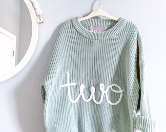 Customize: Birthday Sweater for Toddlers- plain number.