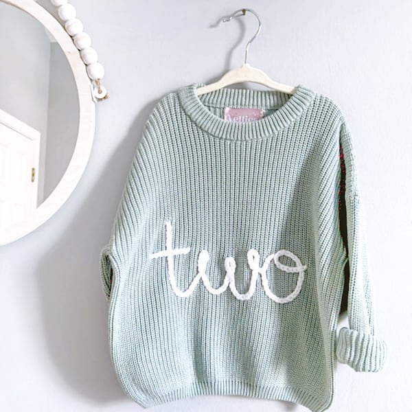 Customize: Birthday Sweater for Toddlers- plain number.