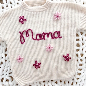 Women’s Personalized Hand-Embroidered Sweater!