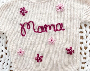 Women’s Personalized Hand-Embroidered Sweater!