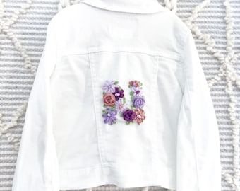 Custom: White Jean Jacket for Toddler