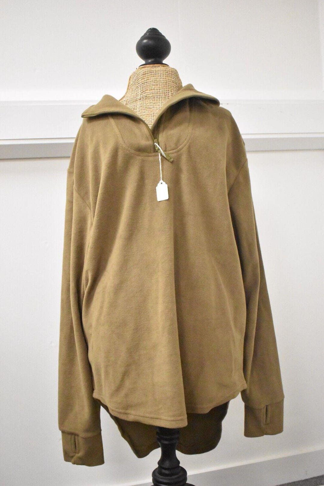 Original Dutch Army Base Layer Undershirts High Neck Thermal Insulation Olive