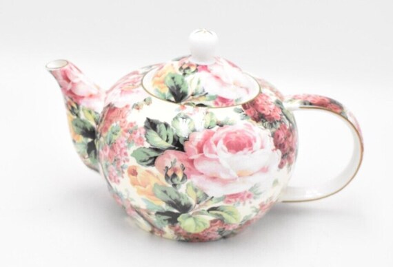 Maxwell Williams Rambling Rose Teapot Fine Bone China - Etsy