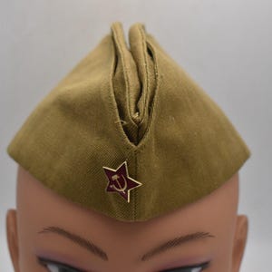 UdSSR Garnison Kappe der russischen Armee - Größe 57 - Vintage Militär