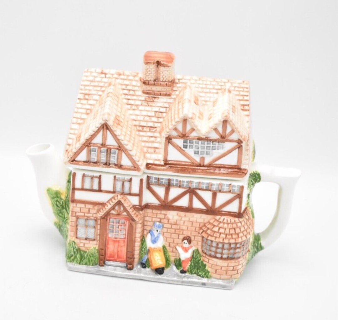 Vintage the Leonardo Collection Cottage Teapot Novelty Etsy