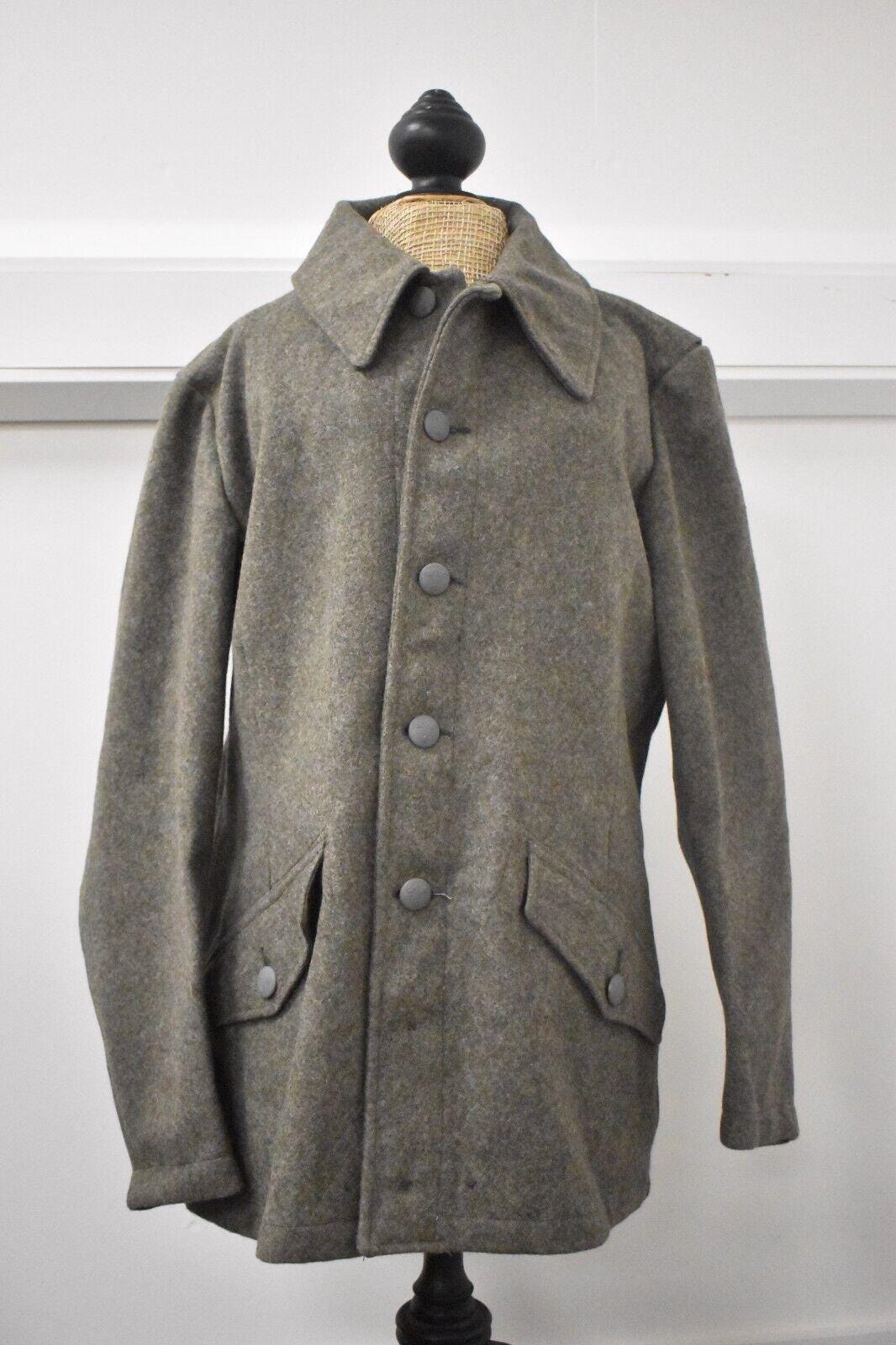 Vintage 1960s Swedish Army Haga Wool Jacket Size 40