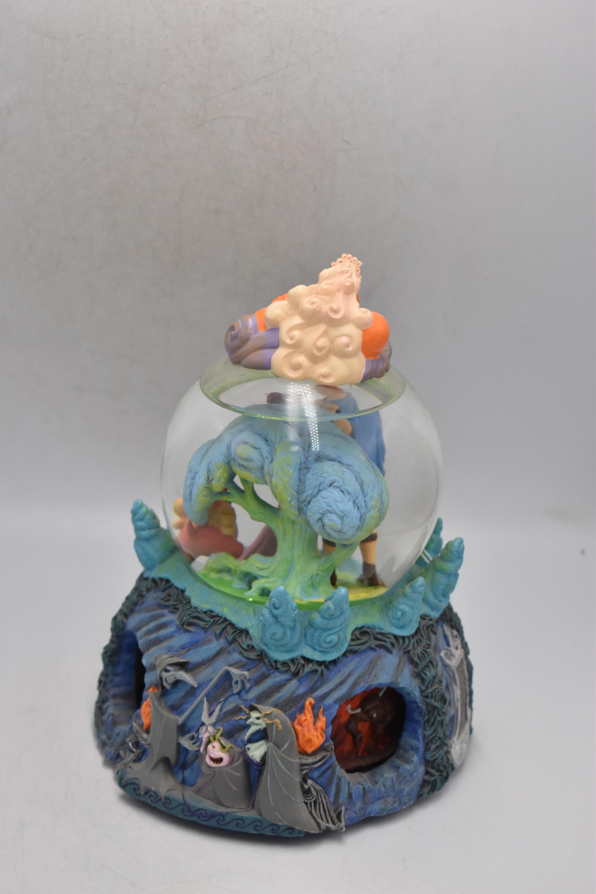 Disney - ヘラクレス メガラ メグ I won&#39;t say オルゴール スノーグローブ Disney Hercules Megara and Hades Musical Snow Globe I Won't