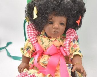 Vintage D'anton Jos Audrey Girl Doll Hard Plastic Spanish Doll COA & Box Retired