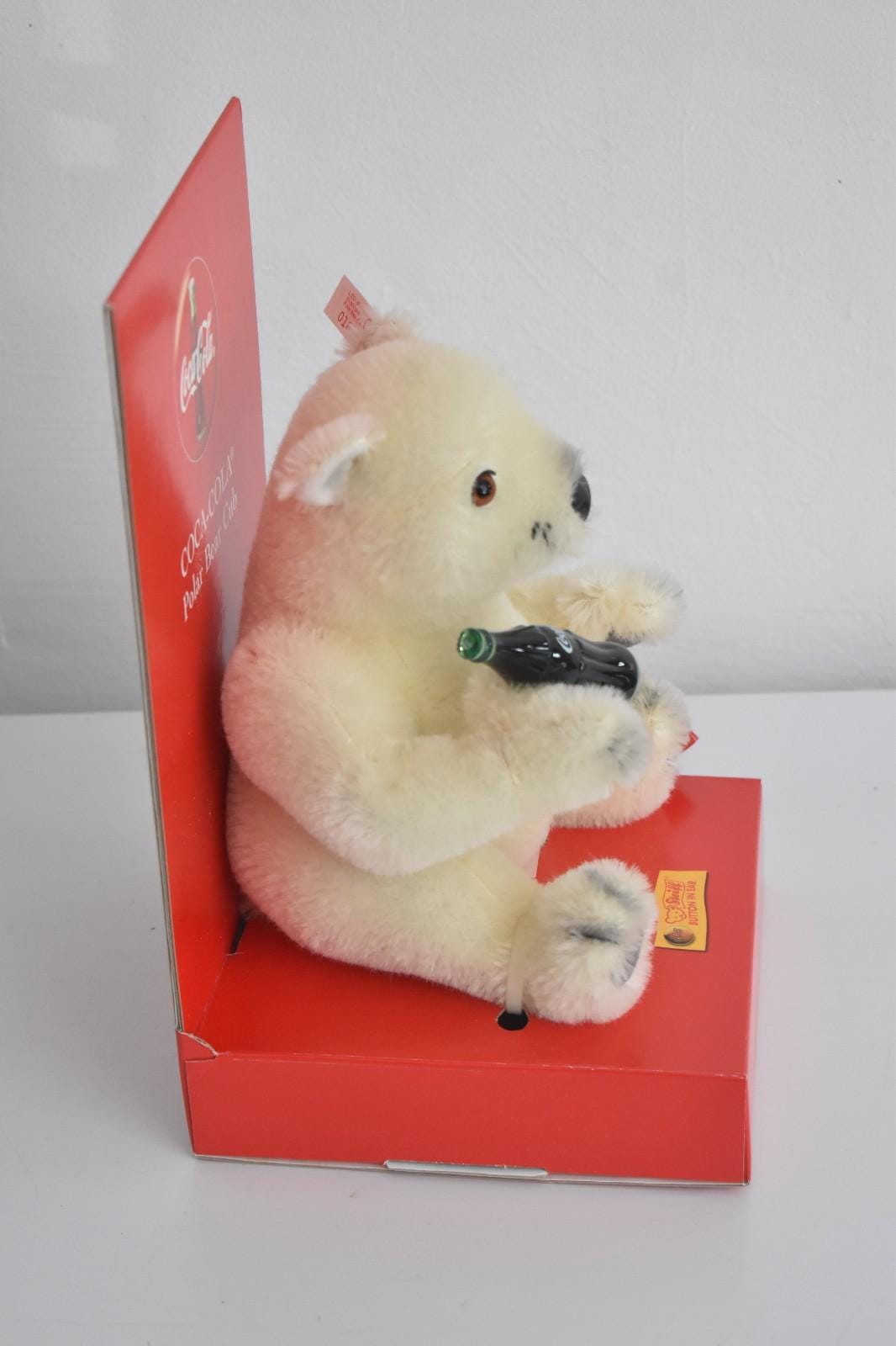 Coca-Cola Steiff ぬいぐるみ STEIFF 2000 COCA COLA POLAR BEAR CUB 20 PLUSH MOHAIR ITEM
