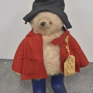 Vintage 1974 Gabrielle Designs Paddington Bear - 50 cm, Dunlop Boots, Tag