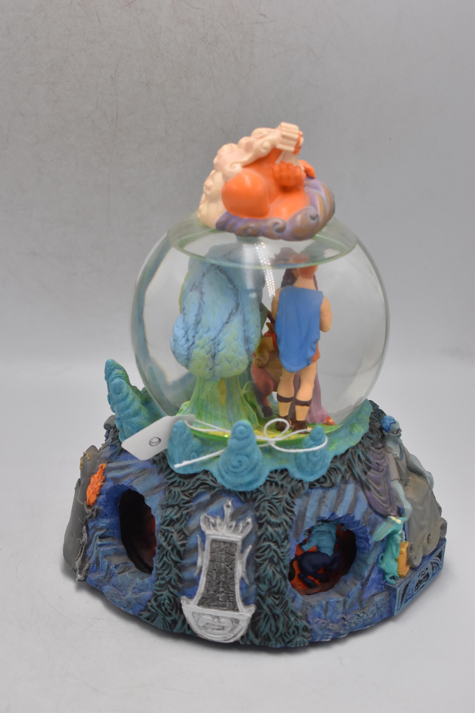 Disney - ヘラクレス メガラ メグ I won&#39;t say オルゴール スノーグローブ Disney Hercules Megara and Hades Musical Snow Globe I Won't