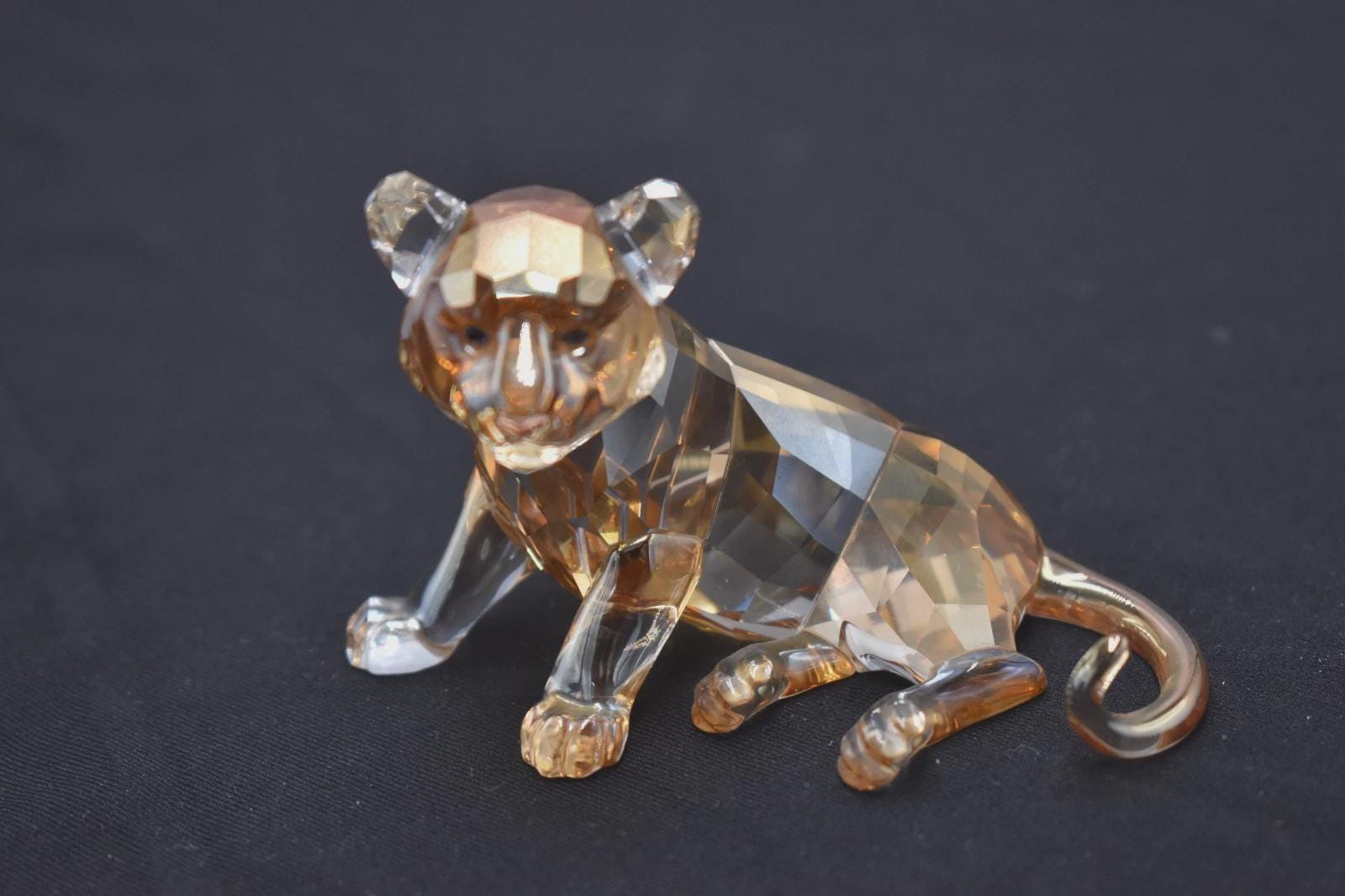 Swarovski Crystal Figurines Tiger - Etsy