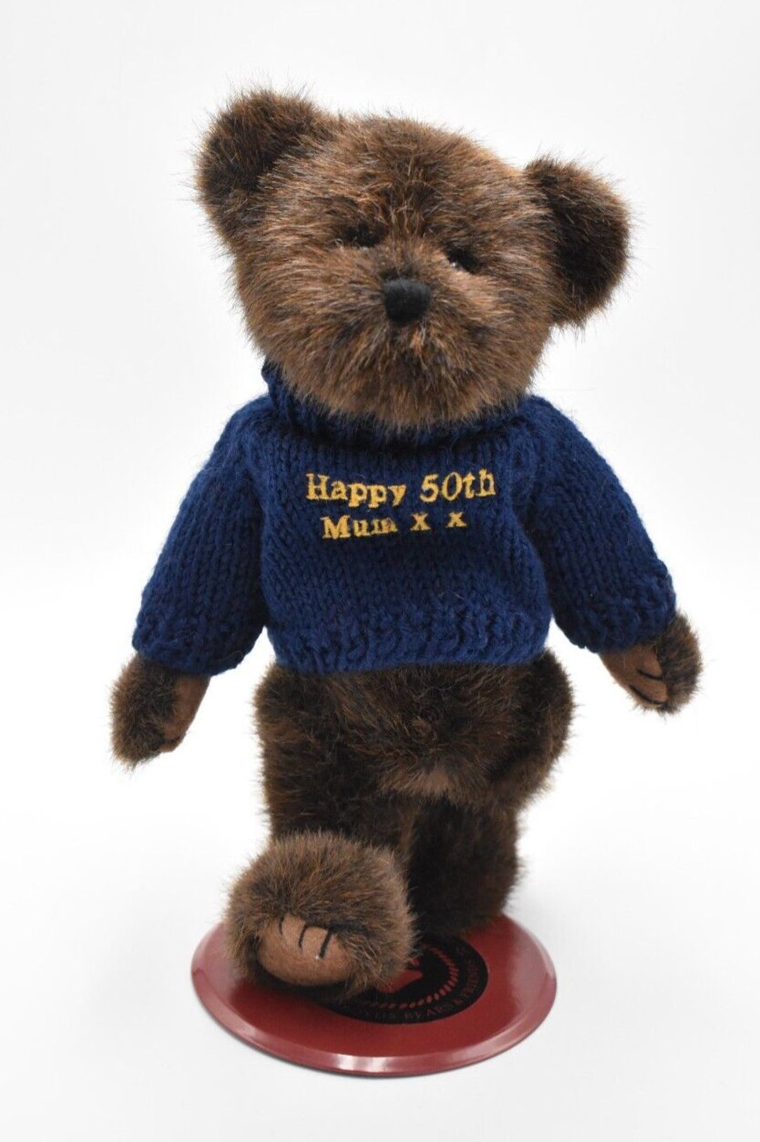 Boyds Happy 50th Mum Teddy Bear Plush Soft Toy Retired - Etsy