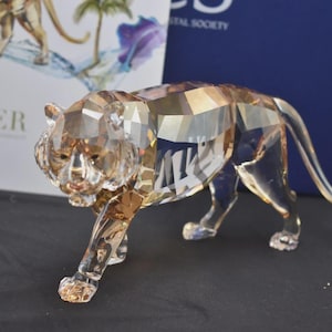 Swarovski Crystal Figurines Tiger - Etsy