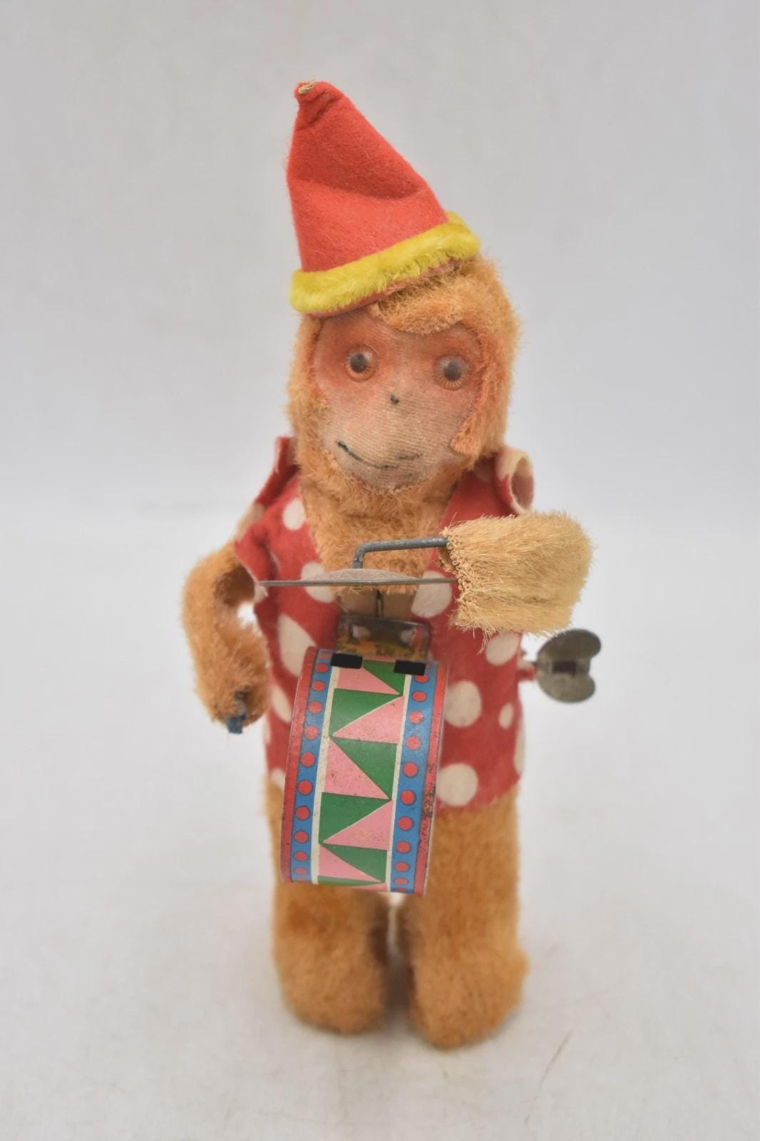 Drumming monkey toy - Etsy 日本