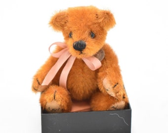 World of Miniature Bears Ours en peluche mohair Rouille