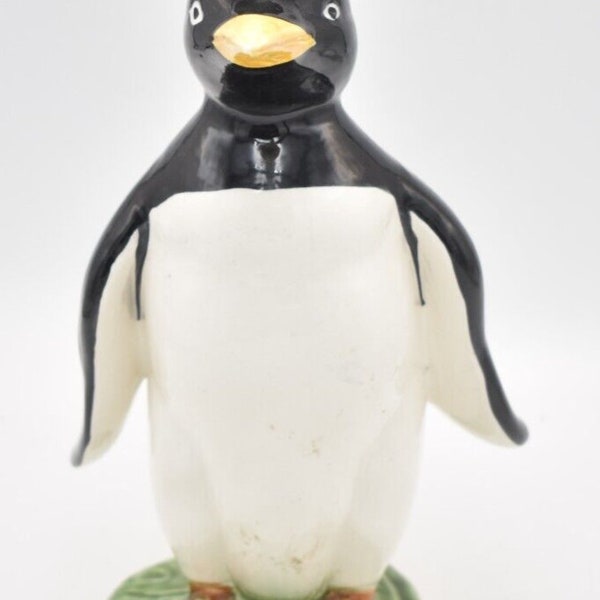 Vintage Penguin in a Top Hat Ceramic Money Box Piggy Bank Coin Bank