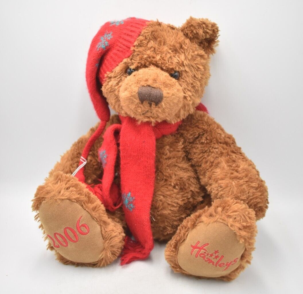 Hamley's 2006 Christmas Teddy Bear Retired Soft Plush Toy
