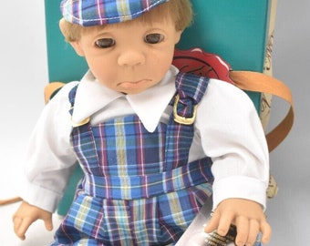 Vintage D'anton Jos Walter Boy Doll Hard Plastic Spanish Doll COA & Box Retired
