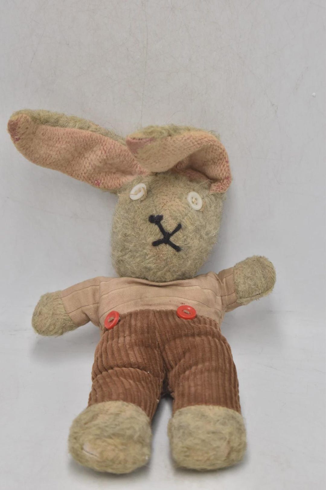 Vintage 1930s/1940s Mohair Bunny Rabbit Soft Toy Collectible 22cm - Etsy